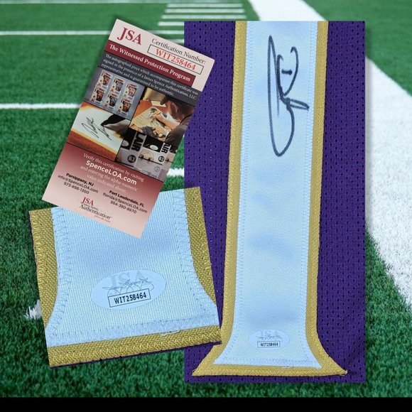 Daunte Culpepper MN Vikings Autographed Jersey, JSA COA & Hologram sticker - Picture 3 of 4